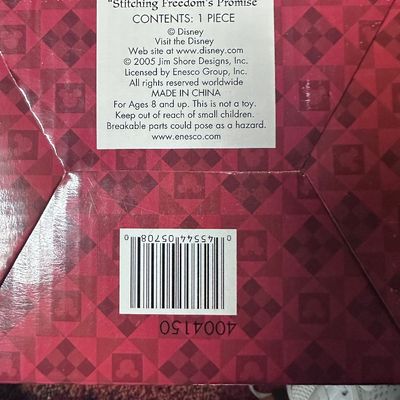 Jim Shore Disney Traditions Minnie Stitching Freedom’s Promise 4004150 NIB 2005