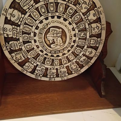 Mayan calendar decorative plate