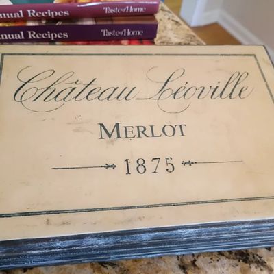Chateau wine label placemats