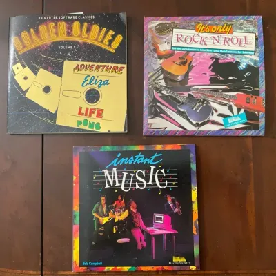 Electronic Games For Amiga (Lot Of 3  - Music Theme)