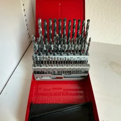 Titex Plus/Brutsch Ruegger Drill Bit Set In Original Metal Case