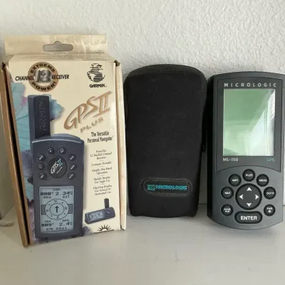 Garmin GPS II Plus N Box & Micrologic ML-150 Handheld GPS