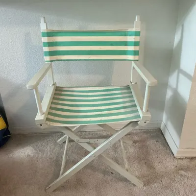 Striped Directors Chair