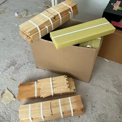 Beekeeping Wood Frames And Beeswax NIP
