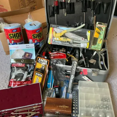 Huge Lot Of New And Used Tools With Hard case