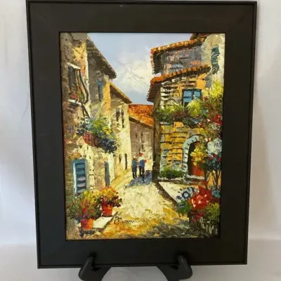 P. Brissoni Impressionist-style Oil Painting 