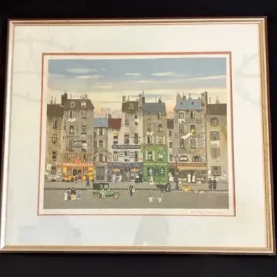 Limited-Edition Lithograph Print By Michel Delacroix