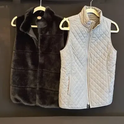Chico’s Black Vest & Gray