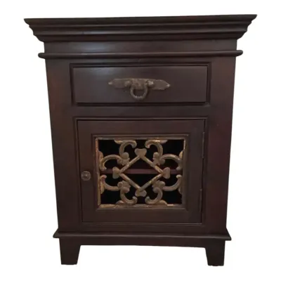  Kosas Home Venice Ornate Nightstand - Lot 1