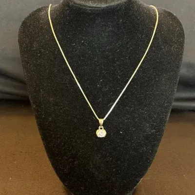 14k Pendant with Sterling Silver Chain 