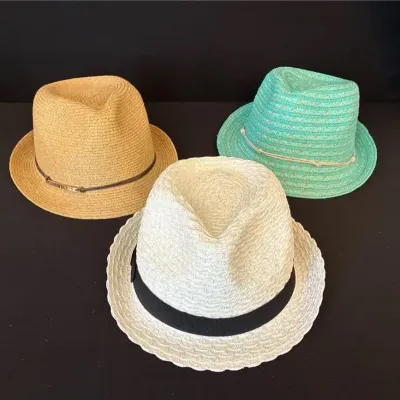 Fedora Sun Hats - Collection Of 3 - Size Small