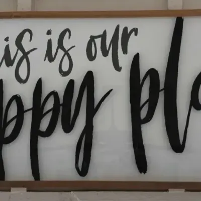 This Is Our Happy Place Sign