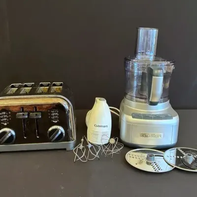 Cuisinart 4-Slice Stainless Steel Toaster, Mixer & Food Processor 