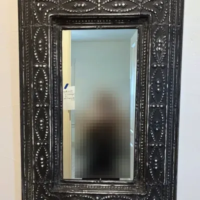 Vintage Metal Framed mirror 