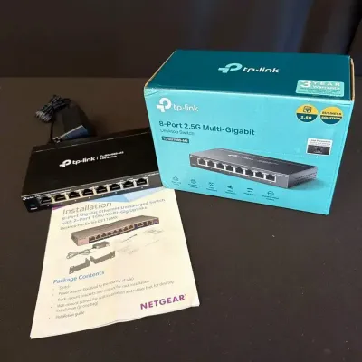 TP-Link 8-Port 2.5G Multi-Gigabit Desktop Switch (Model: TL-SG108S-M2)