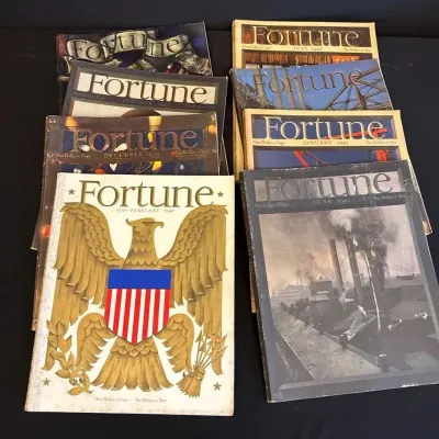 Vintage Fortune magazines 1939-41 