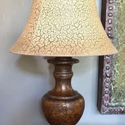 Rustic Table Lamp - Lot 1 