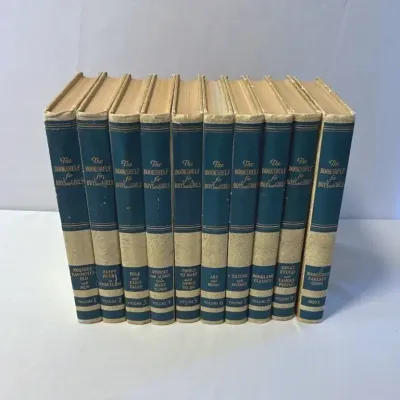 Vintage set of The Bookshelf for Boys and Girls, Published By The University Society
