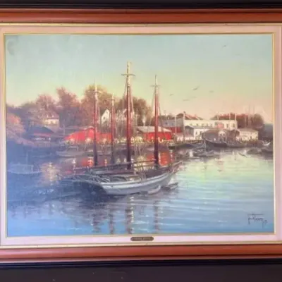 Jack Terry “Harbor Nights” Signed Limited Edition 50/350