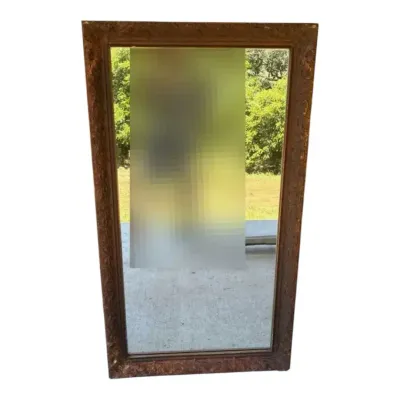  Vintage Tru-Flect Large Ornate Rectangular Wall Mirror