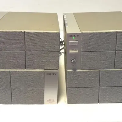 Vintage Sony SA-55 Active Speaker System