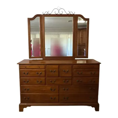 Keller Solid Wood Dresser and Mirror 