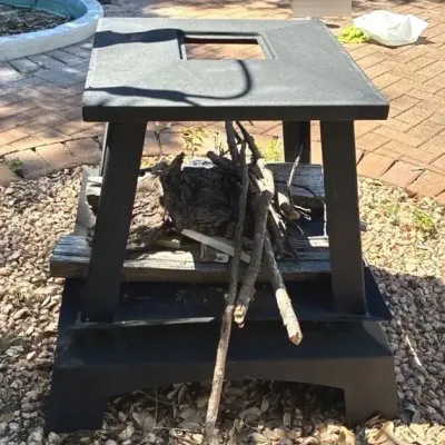 Black Metal Fire Pit