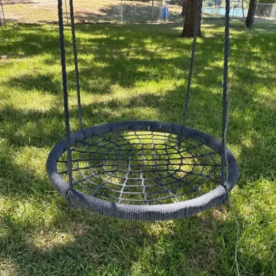 Round Spider Web Saucer Tree Swing