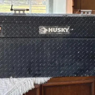 5 1/2 ft Husky Truck Tool Box - Black Metal 