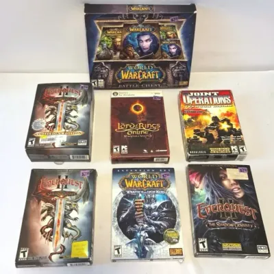 Lord of the Rings, Warcraft, EverQuest Computer Games 