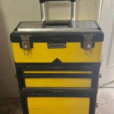 Stanley Rolling Mobile Tool Chest & Organizer – 3-Piece Stackable System