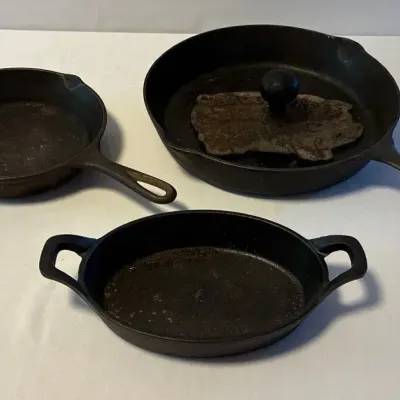 Collection Of Cast Iron Cookware 