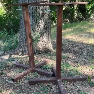 Pair of Heavy-Duty Steel Hammock Stands / Outdoor Hanging Frames