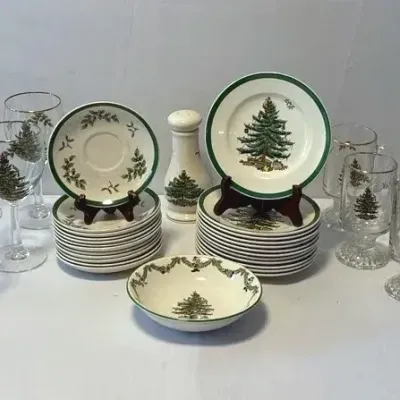 Collection Of Spode Holiday Dishes