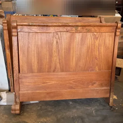 Classic, antique wooden sleigh bed frame TWIN 