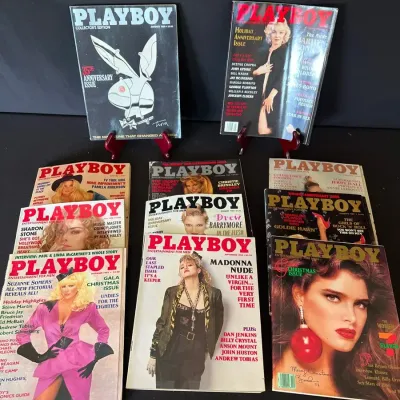 Vintage Playboy Magazine Collection – Madonna, Pamela Anderson, Marilyn Monroe & Anniversary Is