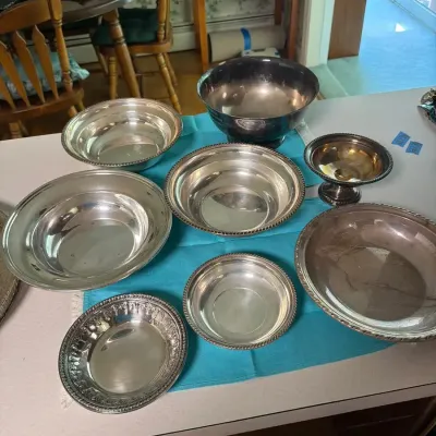 Vintage Silver-Plated Serving Bowl Collection – Reed & Barton & More – 8 Pieces