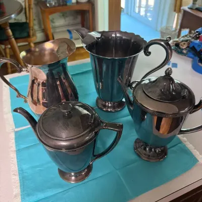 Vintage Silverplate Creamers & Serving Pitchers – Wilton & Eastman Marked