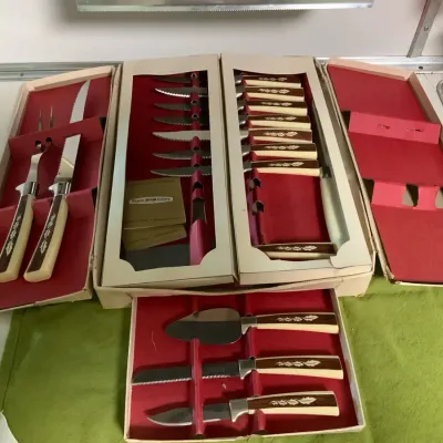 Vintage Regent Sheffield 19-Piece English Cutlery Treasure Chest Set