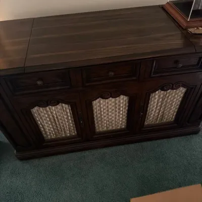 Vintage Zenith Allegro FR936W 4-Channel Stereo Console – Turntable & 8-Track