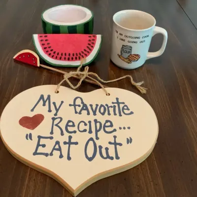 Watermelon Kitchen Décor Lot – Recipe Sign, Mug, Container & Spoon