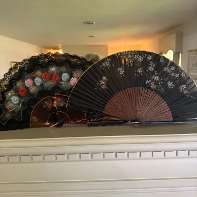 Collection of Decorative Hand Fans – Floral, Lace & Asian-Inspired Designs