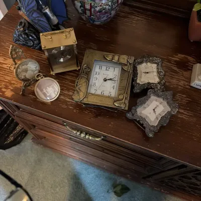 Vintage Decorative Clock Collection – Bulova Golf Clock, Ornate Gyma Clocks & More