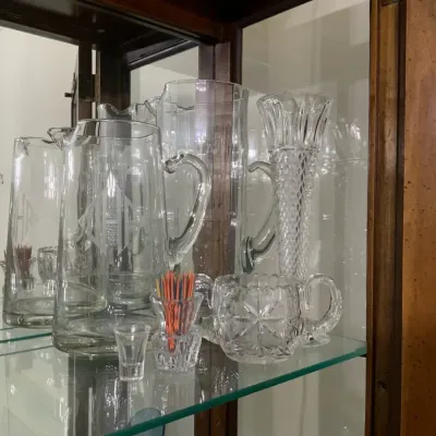 Crystal & Glass Pitcher Collection with Cut Crystal Loving Cup & Vase