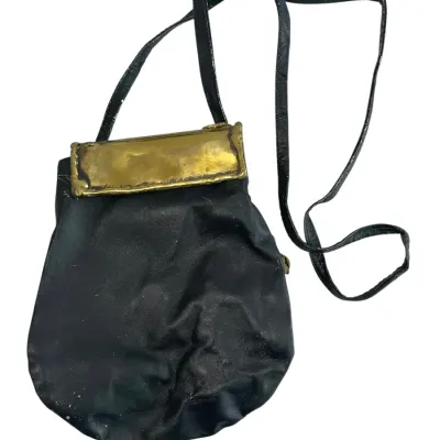 Carvalhu Brazil Brutalist Brass and Amethyst Purse