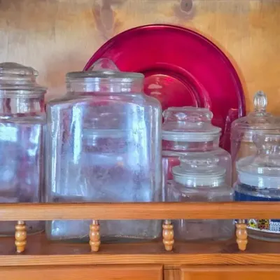 Glass Storage Jars & Other Items 