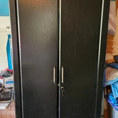 2 Door Resin Cabinet W/ Key