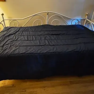 White Brass Twin Daybed