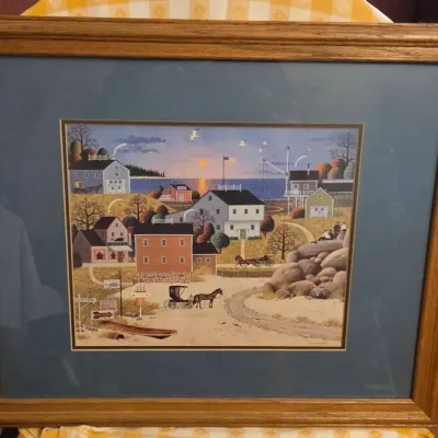 Waterside Folk Art Print- Charles Wysocki
