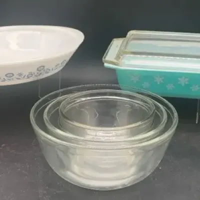 Pyrex Collection- Including Turquoise Snowflake 